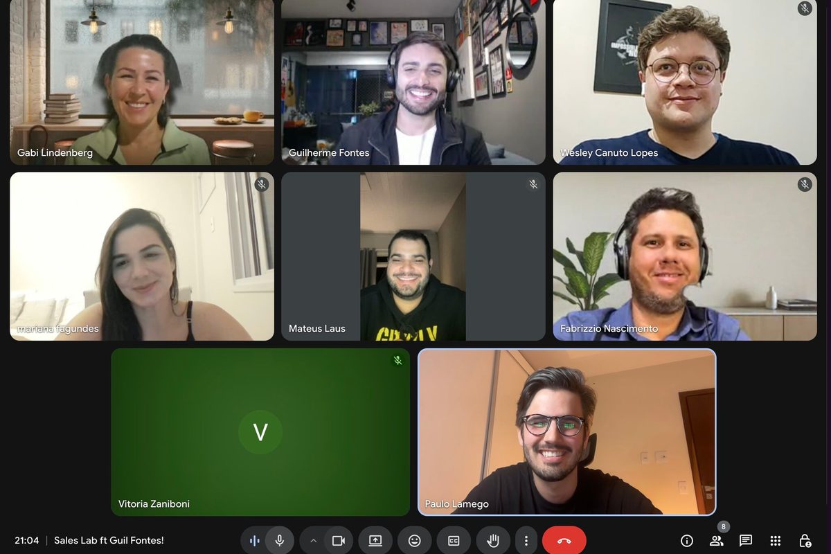 Encontro online com mentorados